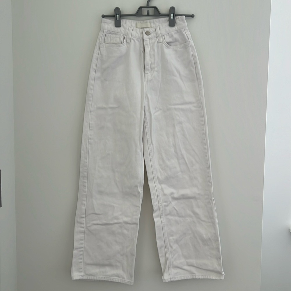 Common Unique White Jeans High Waisted
